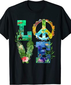 Love World Earth Day 2023 Peace Save Planet Environmental T-Shirt